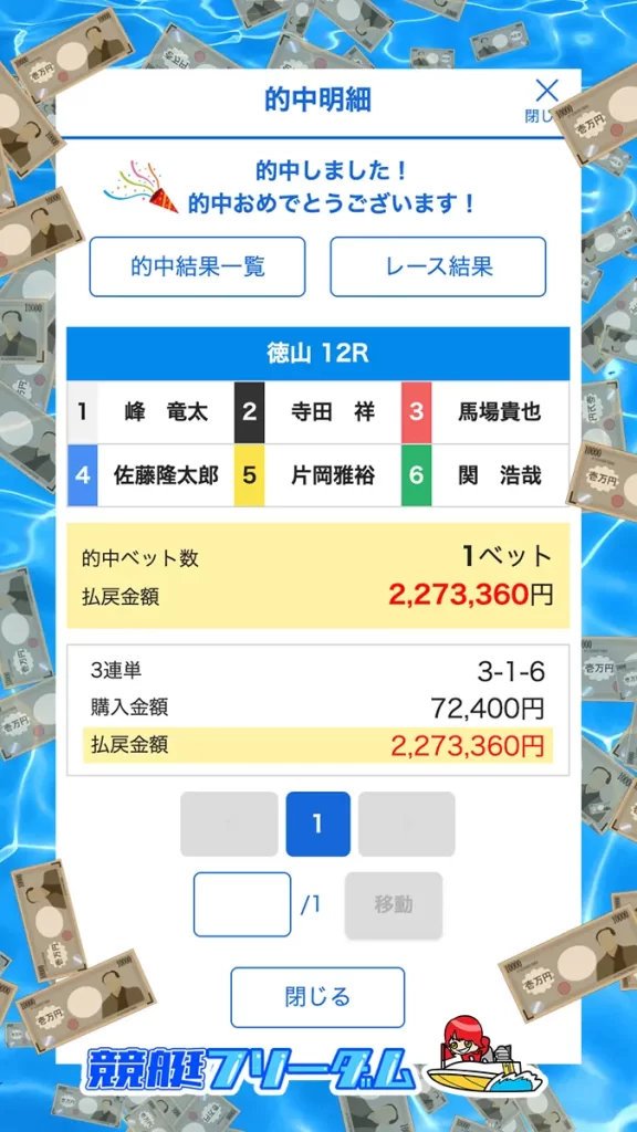 競艇予想サイト「競艇サバイバー」11/17 ロイヤル デイ 結果