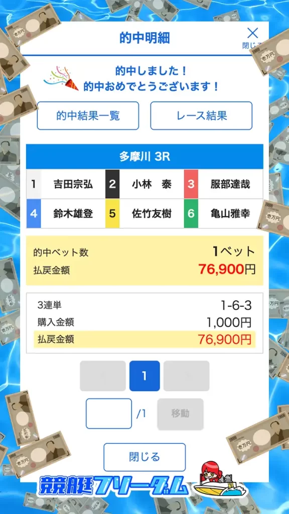 競艇予想サイト「クリアボート」　3/16　クリアワン　結果