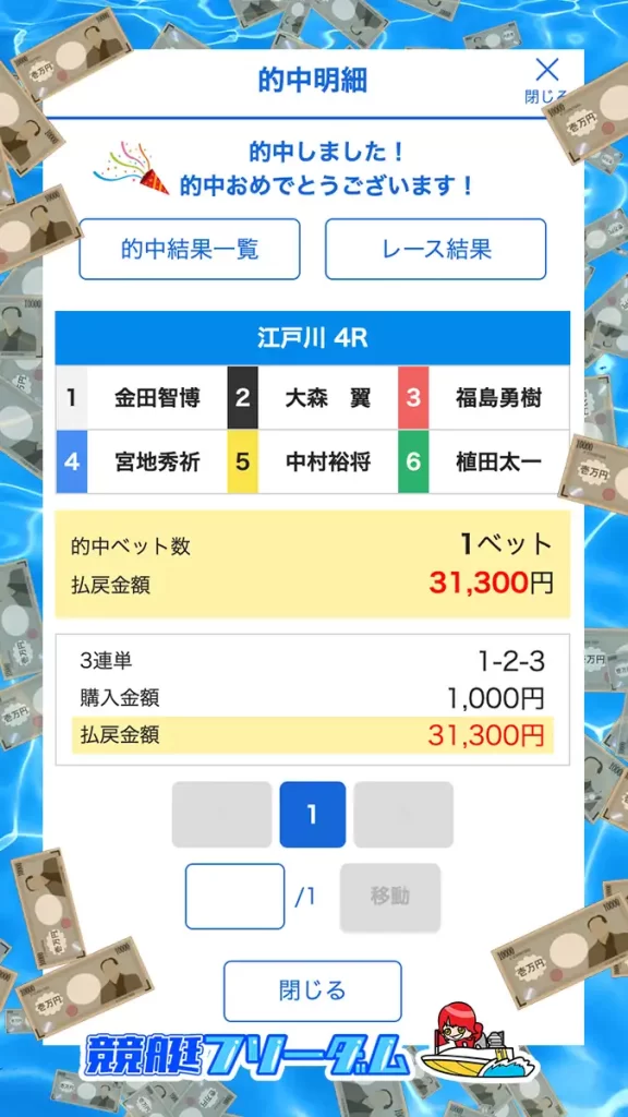 競艇予想サイト「クリアボート」　3/16　クリアギフト　結果